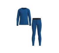 Loeffler Transtex® Warm Long Sleeve Base Layer Set Bleu 128 cm Enfants