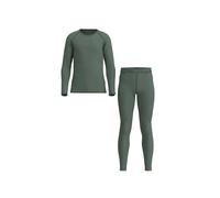 Loeffler Transtex® Warm Long Sleeve Base Layer Set Vert 116 cm Enfants