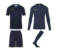 Ensemble maillot, short et chaussettes de gardien enfant Uhlsport Prediction Bleu 8/10 ans