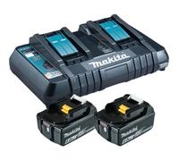 Makita Kit Power Source Makita Li 18V 2x 6Ah batteries + double chargeur Quantité:1
