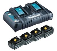Ensemble - Makita - 199485-6 - 4 Batteries - 18V - 6Ah - Sans fil