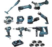 Ensemble MAKITA de 10 machines BL1850 - DLX1011PTJ