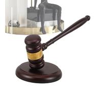 Ensemble Marteau de Juge,Marteau d'enchères accessoire avocat - de Justice | pour École de droit Salle d'audience Procès simulé Bureau Entreprise Signature Commissaire-priseur Accessoire costu