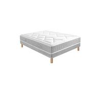 Ensemble Mary Mousse HR 55kg/m3 + Sommier Base Ferme 90x190