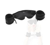 Ensemble masque de sommeil relaxant en peluche et bracelet : outil quotidien d'apaisement du corps et de l'esprit, aidant à prendre soin de soi grâce aux sens