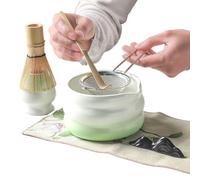 Ensemble Matcha, Cérémonial Grade Whisk, 12.7x7.5x18.2 Cm / 5x2.95x7.17 Pouces, Kit De Cérémonie De Thé Japonais, Outil De Brassage Matcha, Utilisation Polyvalente Et Élégante, Pour Femmes Pour Hommes