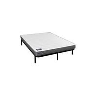 Ensemble matelas 100% latex Abondance 90x190 + cadre à lattes -