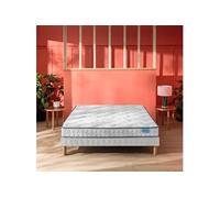 Ensemble matelas 100% latex Happy Lit, sommier Twist et pieds 120x200