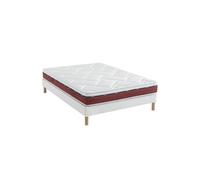 Ensemble matelas 100% latex, sommier Constellation et pieds Crépuscule 600 - 160x200
