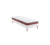 Ensemble matelas 100% latex, sommier Constellation et pieds Crépuscule 600 - 2x90x190