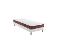 Ensemble matelas 100% latex, sommier Lune et pieds Crépuscule 500 - 80x190