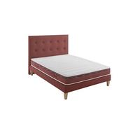 Ensemble matelas 100% latex, sommier, pieds et tête de lit Crépuscule 500 - 140x190