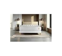 Ensemble matelas 140 x 190 cm Vingt-Quatre - Ressorts ensachés - Ep : 24 cm - Ferme - sommier kit Blanc