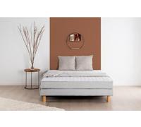 Ensemble Matelas 140x190 cm + Sommier - Mousse - 5 zones - 15 cm - Ferme - DEKO DREAM Airflex