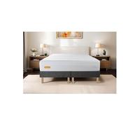 Ensemble matelas 160 x 200 cm Memo bio - Mousse à mémoire de forme - Ep : 26 cm - Equilibré - sommier Gris