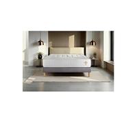 Ensemble matelas 160 x 200 cm Vingt-Quatre - Ressorts ensachés - Ep : 24 cm - Ferme - sommier kit Gris