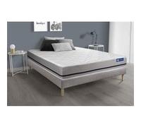 Ensemble matelas 160x200 ACTIFLEX SOFT 3zones de confort + sommier KIT gris