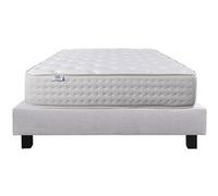 Ensemble Matelas 160x200 cm, Purlux, 26 cm, mousse mémoire de forme, ferme, face été/hiver + sommier gris ep20cm G