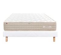 LUXURY LITERIE - Ensemble matelas + sommier - SUBLIME - 160 x 200 cm - Tapissier - Ferme - Face été/hiver