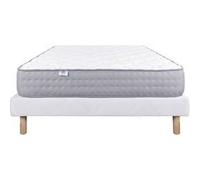 LUXURY LITERIE - Ensemble matelas + sommier - ZEN - 160 x 200 cm - Tapissier - Ferme - Face été/hiver