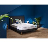 Ensemble matelas 180 x 200 cm et sommier 2 x 90 x 200 cm chine gris anthracite - Merinos Chill Bed