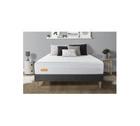 Ensemble matelas 180 x 200 cm Memo bio - Mousse à mémoire de forme - Ep : 26 cm - Equilibré - sommier kit Gris