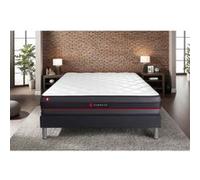Ensemble matelas 180 x 200 cm Regen - Mousse à mémoire de forme - Ep : 24 cm - Ferme - sommier kit Noir G