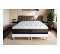 Ensemble Suite 180x200 Ressorts ensachés, mémoire de forme 5 zones