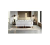 Ensemble matelas 180 x 200 cm Vingt-Quatre - Ressorts ensachés - Ep : 24 cm - Ferme - sommier Blanc