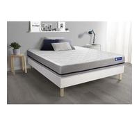 Ensemble matelas 180x200 ACTIMEMO SOFT 3zones de confort + sommier KIT blanc