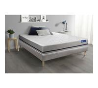 Ensemble matelas 180x200 ACTIMEMO SOFT 3zones de confort + sommier KIT gris