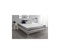 Ensemble matelas 180x200 ACTIMEMO SOFT 3zones de confort + sommier KIT gris