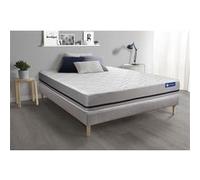 Ensemble matelas 180x200 ACTIMEMO SOFT 3zones de confort + sommier KIT gris