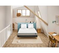 Ensemble matelas 200 x 200 cm + sommier 2 x 100 x 200 cm jersey gris fonce - Bultex ensemble efficient