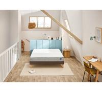 Ensemble matelas 200 x 200 cm + sommier 2 x 100 x 200 cm trame marron - Bultex ensemble efficient