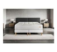 Ensemble matelas 200 x 200 cm Vingt-Huit - Ressorts ensachés - Ep : 28 cm - Equilibré - sommier Blanc G