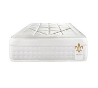 Ensemble matelas 90 x 190 cm Vingt-Huit - Ressorts ensachés et mémoire de forme - Ep : 28 cm - Equilibré - sommier kit Gris