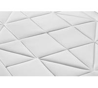 Ensemble matelas 90 x 190 cm Vingt-Huit - Ressorts ensachés et mémoire de forme - Ep : 28 cm - Equilibré - sommier Blanc