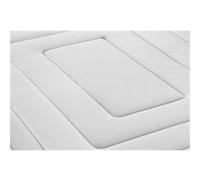 Ensemble matelas 90 x 190 cm Vingt-Six - Ressorts ensaches et memoire de forme - Ep : 26 cm - Ferme - sommier kit Blanc