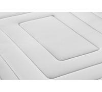 Ensemble matelas 90 x 190 cm Vingt-Six - Ressorts ensaches et memoire de forme - Ep : 26 cm - Ferme - sommier kit Blanc