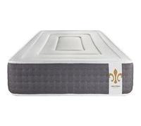 Ensemble matelas 90 x 200 cm Vingt-Six - Ressorts ensachés et mémoire de forme - Ep : 26 cm - Ferme - sommier kit Gris