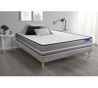 Ensemble matelas à mémoire ACTIMEMO PUR 140x200cm 3zones de confort + sommier KIT gris