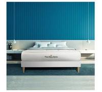 Ensemble matelas a memoire de forme maxi epaisseur Balmoral 140x190 sommier KIT blanc