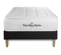Ensemble Matelas à mémoire de forme maxi épaisseur Balmoral 90x190 sommier KIT noir G