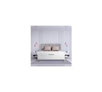 Ensemble matelas a memoire de forme maxi epaisseur Buckingham 140x200 sommier KIT blanc