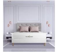 Royal Palace Bedding Ensemble Matelas à mémoire de Forme Maxi épaisseur Buckingham 200x200 sommier KIT Blanc | Epaisseur : 30 cm | Confort : Equilibré