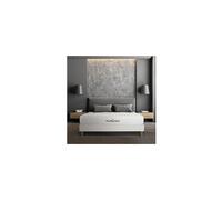 Ensemble Nottingham 200 x 200 cm sommier KIT blanc - 20cm - Mmoire de forme - Ferme - Sommier kit Blanc
