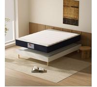 Ensemble Matelas à ressorts+ Lit Sommier Tapissier 140*190cm TEENO, Epaisseur du Matelas 22cm