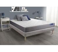 Ensemble matelas ACTIFLEX DREAM Ressorts ensachés et mémoire de forme 140x200 cm 5zones de confort + sommier KIT gris
