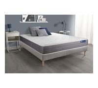 Ensemble matelas ACTIFLEX DREAM Ressorts ensaches et memoire de forme 180x200 cm 5zones de confort + sommier KIT gris